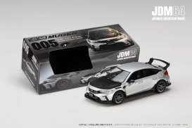 Honda  - Civic 2024 matte silver - 1:64 - Hobby Japan - HJDM005B-33 - HJDM005B-33 | Toms Modelautos