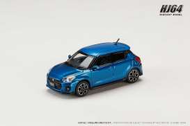 Suzuki  - Swift Sport blue - 1:64 - Hobby Japan - HJ641083ABL - HJ641083ABL | Toms Modelautos
