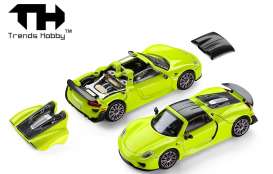 Porsche  - 918 Spyder acid green - 1:64 - Trends Hobby - 241086A - TH241086A | Toms Modelautos