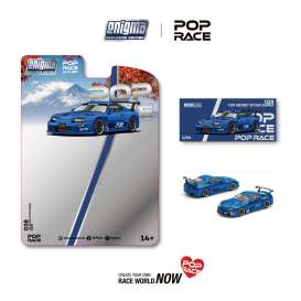 Toyota  - Supra GT500 A80 blue - 1:64 - Pop Race Limited - PRE028 - PRE028 | Toms Modelautos