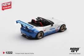 Mazda  - MX-5 2025 white/blue - 1:64 - Mini GT - MGT01222-L - MGT01222-L | Toms Modelautos