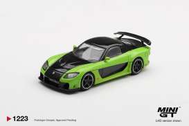 Mazda  - RX-7 2012 green - 1:64 - Mini GT - MGT01223-L - MGT01223-L | Toms Modelautos