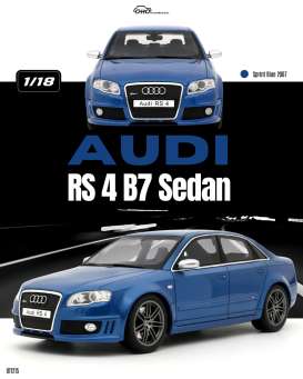 Audi  - RS 4 2007 blue - 1:18 - OttOmobile Miniatures - OT1215 - OT1215 | Toms Modelautos