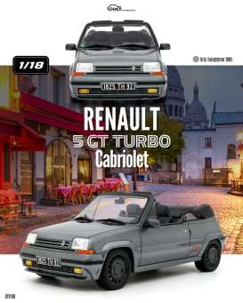 Renault  - 5 GT 1995 grey - 1:18 - OttOmobile Miniatures - OT1196 - OT1196 | Toms Modelautos