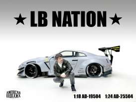Figures  - Liberty Walk *LB NATION* - 4  - 1:24 - American Diorama - 25504 - AD25504 | Toms Modelautos
