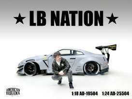 Figures  - Liberty Walk *LB NATION* - 4  - 1:18 - American Diorama - 19504 - AD19504 | Toms Modelautos