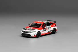 Mitsubishi  - Lancer Evolution IV white/red - 1:64 - Motorhelix - M64015 - MH64015 | Toms Modelautos