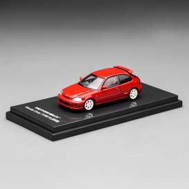 Honda  - Civic Type R (EK9) red - 1:64 - Motorhelix - M65003 - MH65003 | Toms Modelautos