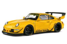 Porsche  - 911 2023 yellow - 1:18 - Solido - SO1808504 - soli1808504 | Toms Modelautos