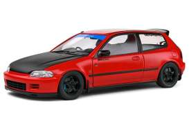 Honda  - Civic (EG6) 1991 red - 1:18 - Solido - SO1810403 - soli1810403 | Toms Modelautos