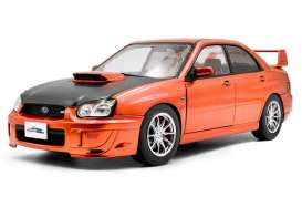 Subaru  - Impreza WRX STI  2003 orange - 1:18 - Solido - SO1812304 - soli1812304 | Toms Modelautos