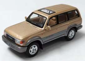 Toyota  - Land Rover LC80 1994 gold - 1:64 - Massdi - TYT1003 - MAS-TYT1003 | Toms Modelautos