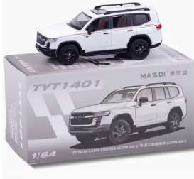 Toyota  - Land Rover LC300 GR-S white - 1:64 - Massdi - TYT1401 - MAS-TYT1401 | Toms Modelautos