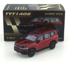 Toyota  - Land Rover LC300 GR-S red - 1:64 - Massdi - TYT1405 - MAS-TYT1405 | Toms Modelautos