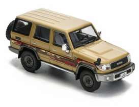 Toyota  - Land Cruiser LC76 1994 beige - 1:64 - Massdi - TYT1900 - MAS-TYT1900 | Toms Modelautos