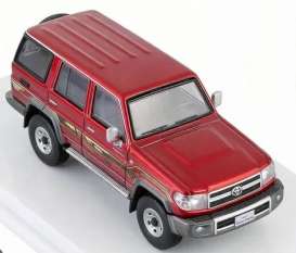 Toyota  - Land Cruiser LC76 1994 red - 1:64 - Massdi - TYT1903 - MAS-TYT1903 | Toms Modelautos