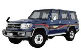 Toyota  - Land Cruiser LC76 1994 blue - 1:64 - Massdi - TYT1908 - MAS-TYT1908 | Toms Modelautos