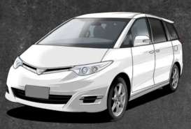 Toyota  - Estima GSR50 2006 white - 1:64 - Massdi - TYT2601 - MAS-TYT2601 | Toms Modelautos