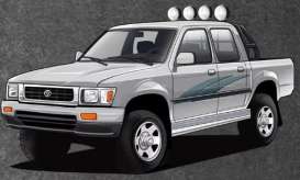 Toyota  - Hilux LN107 1994 silver - 1:64 - Massdi - TYT3903 - MAS-TYT3903 | Toms Modelautos