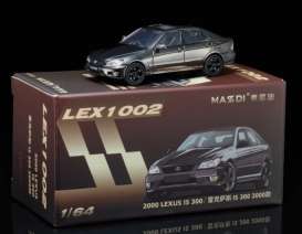Lexus  - IS300 2000 gray - 1:64 - Massdi - LEX1002 - MAS-LEX1002 | Toms Modelautos