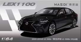 Lexus  - LS 500h 2020 black - 1:64 - Massdi - LEX1100 - MAS-LEX1100 | Toms Modelautos
