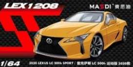 Lexus  - LS 500h 2020 yellow - 1:64 - Massdi - LEX1208 - MAS-LEX1208 | Toms Modelautos