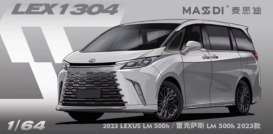 Lexus  - LM 500h 2023 silver - 1:64 - Massdi - LEX1304 - MAS-LEX1304 | Toms Modelautos