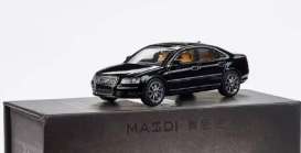 Audi  - A8 black - 1:64 - Massdi - AD2300 - MAS-AD2300 | Toms Modelautos