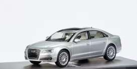 Audi  - A8L silver - 1:64 - Massdi - AD2404 - MAS-AD2404 | Toms Modelautos