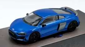 Audi  - R8 V10 2022 blue - 1:64 - Massdi - AD4707 - MAS-AD4707 | Toms Modelautos