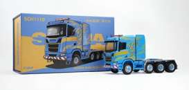 Scania  - blue/orange - 1:64 - Massdi - SCN1110 - MAS-SCN1110 | Toms Modelautos