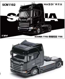 Scania  - 770S black - 1:64 - Massdi - SCN1102 - MAS-SCN1102 | Toms Modelautos