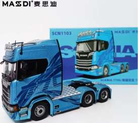 Scania  - 770S blue - 1:64 - Massdi - SCN1103 - MAS-SCN1103 | Toms Modelautos