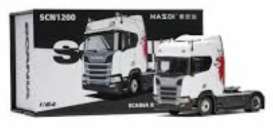 Scania  - R500 white/red - 1:64 - Massdi - SCN1200 - MAS-SCN1200 | Toms Modelautos