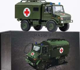 Unimog  - U1300L NATO green - 1:64 - Massdi - TJ1027 - MAS-TJ1027 | Toms Modelautos