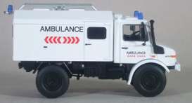 Unimog  - U1300L white/red - 1:64 - Massdi - TJ1028 - MAS-TJ1028 | Toms Modelautos