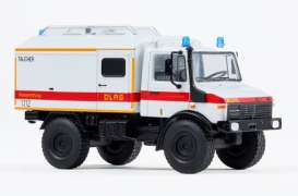 Unimog  - U1300L white/red - 1:64 - Massdi - TJ1029 - MAS-TJ1029 | Toms Modelautos