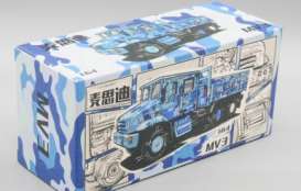 non  - MV3 blue/white - 1:64 - Massdi - TYT2101 - MAS-TYT2101 | Toms Modelautos