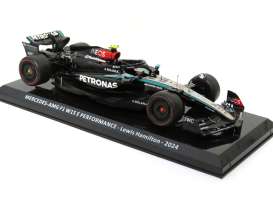 Mercedes Benz AMG - W15 2024 black - 1:24 - Magazine Models - MW2ALA0107 - mag24F1MercW15 | Toms Modelautos
