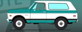 Chevrolet  - Blazer K/5 1972 medium green - 1:18 - Acme Diecast - A1807717R66 - acme1807717R66 | Toms Modelautos