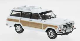 Jeep  - Grand Wagoneer  1989 white/brown - 1:43 - IXO Models - 1005997 - ixoCLC643 | Toms Modelautos