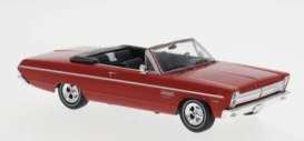 Plymouth  - Sport  1965 red - 1:43 - IXO Models - 1005991 - ixoCLC637 | Toms Modelautos