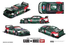 Nissan  - Skyline GTR (R32) 1989 green/white/red - 1:64 - Mini GT - KHMG277 - MGTKHMG277 | Toms Modelautos