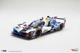 BMW  - M Hybrid V8 2025 white/blue/red - 1:18 - Top Speed - TS0666 - TS0666 | Toms Modelautos