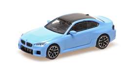 BMW  - M2 2023 blue - 1:87 - Minichamps - 870024701 - mc870024701 | Toms Modelautos