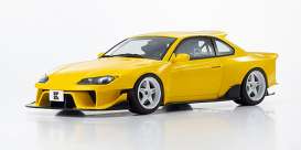 Nissan  - Silvia S15 yellow - 1:18 - Kyosho - KSR18066Y - kyoKSR18066Y | Toms Modelautos