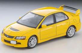 Mitsubishi  - Lancer EVO IX GSR 2005 yellow - 1:64 - Tomica Limited Vintage - TMT34013 - TLV-N376a | Toms Modelautos