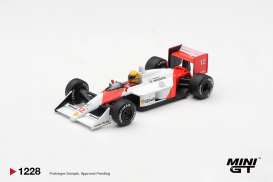 McLaren  - MP4/4 1988 white/red - 1:64 - Mini GT - MGT01228-L - MGT01228-L | Toms Modelautos