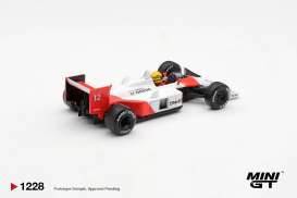 McLaren  - MP4/4 1988 white/red - 1:64 - Mini GT - MGT01228-BL - MGT01228-BL | Toms Modelautos