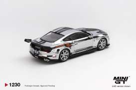 Shelby  - GT500 2020 chrome silver - 1:64 - Mini GT - MGT01230-L - MGT01230-L | Toms Modelautos